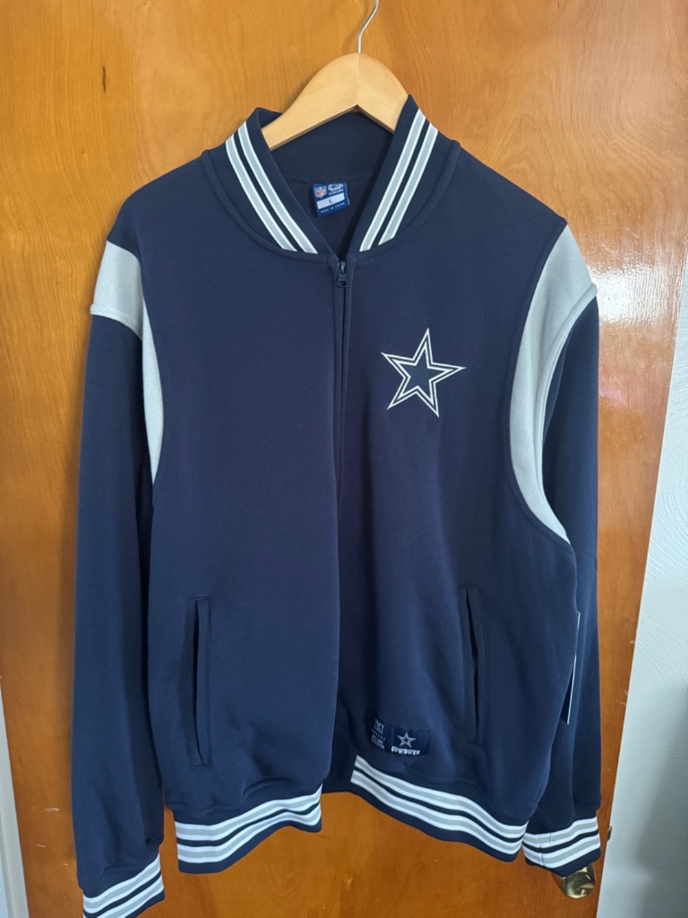 Dallas Cowboys Fleece Jacket Mens Large